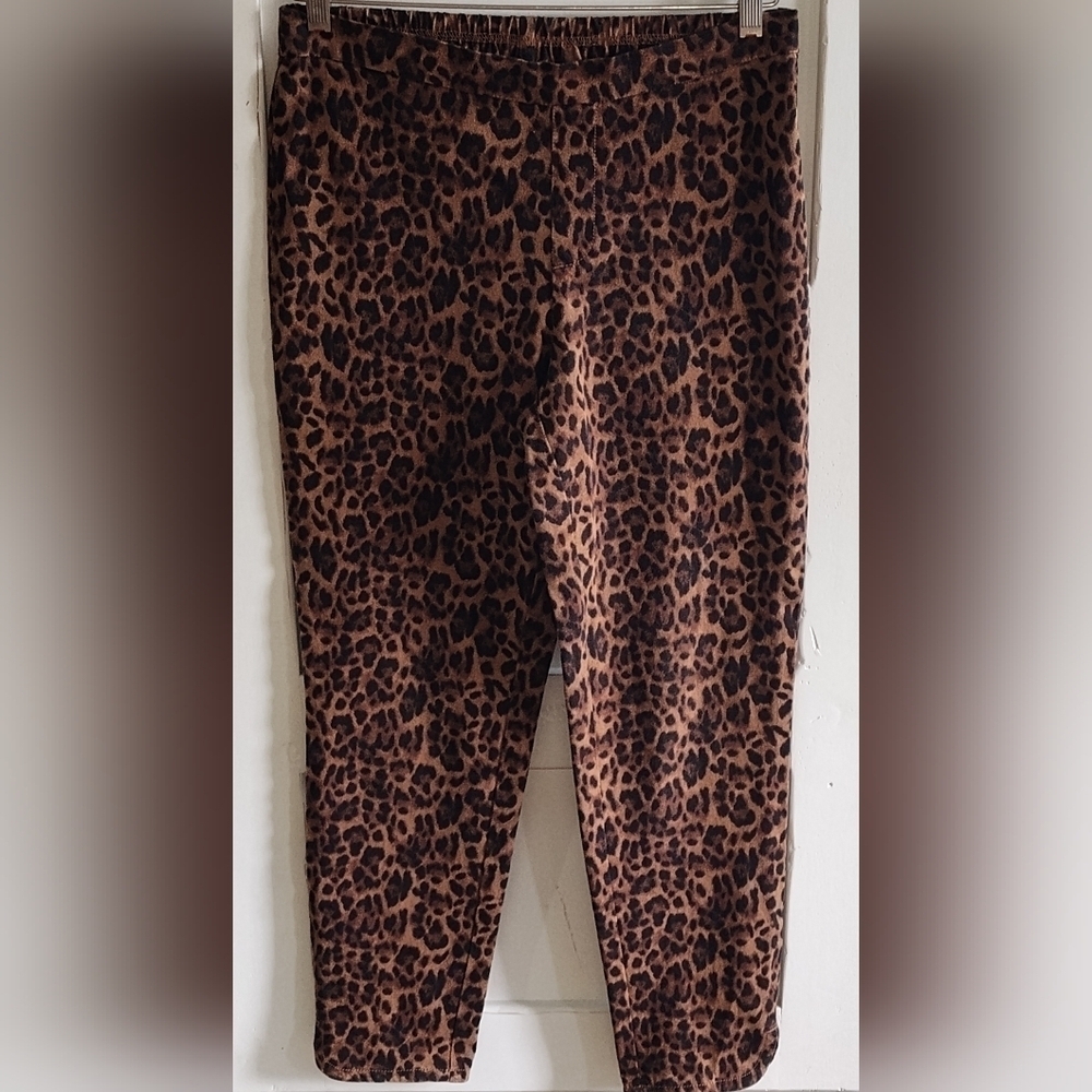 Isaac's Mizrahi Live! Women's Leopard Print Leggings | Sz 6